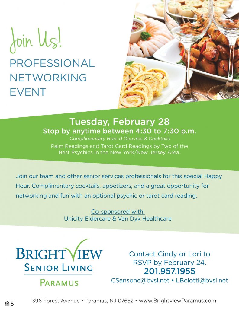 February 28th Professional Networking Event