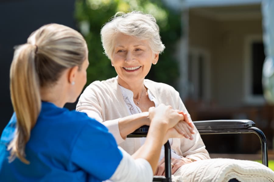 Nurse Performs Geriatric Care Assessment